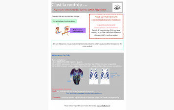 Rentrée 2026/2027